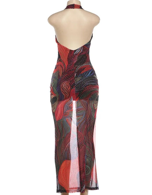 Load image into Gallery viewer, Wholesale Fashion Women Clothes 2026 Boutique Printed  Backless  Party Club Hot Sexy Dress
