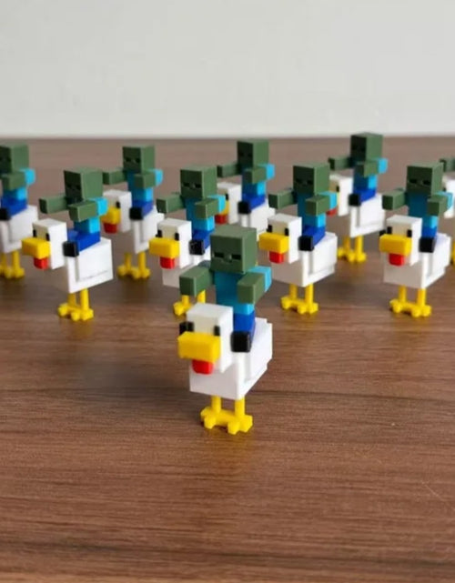 Load image into Gallery viewer, (Free Shipping)(Tariffs included in price) 10 Pack 3D Printed Colorful Pixel Style Flexible Toy Action Figures
