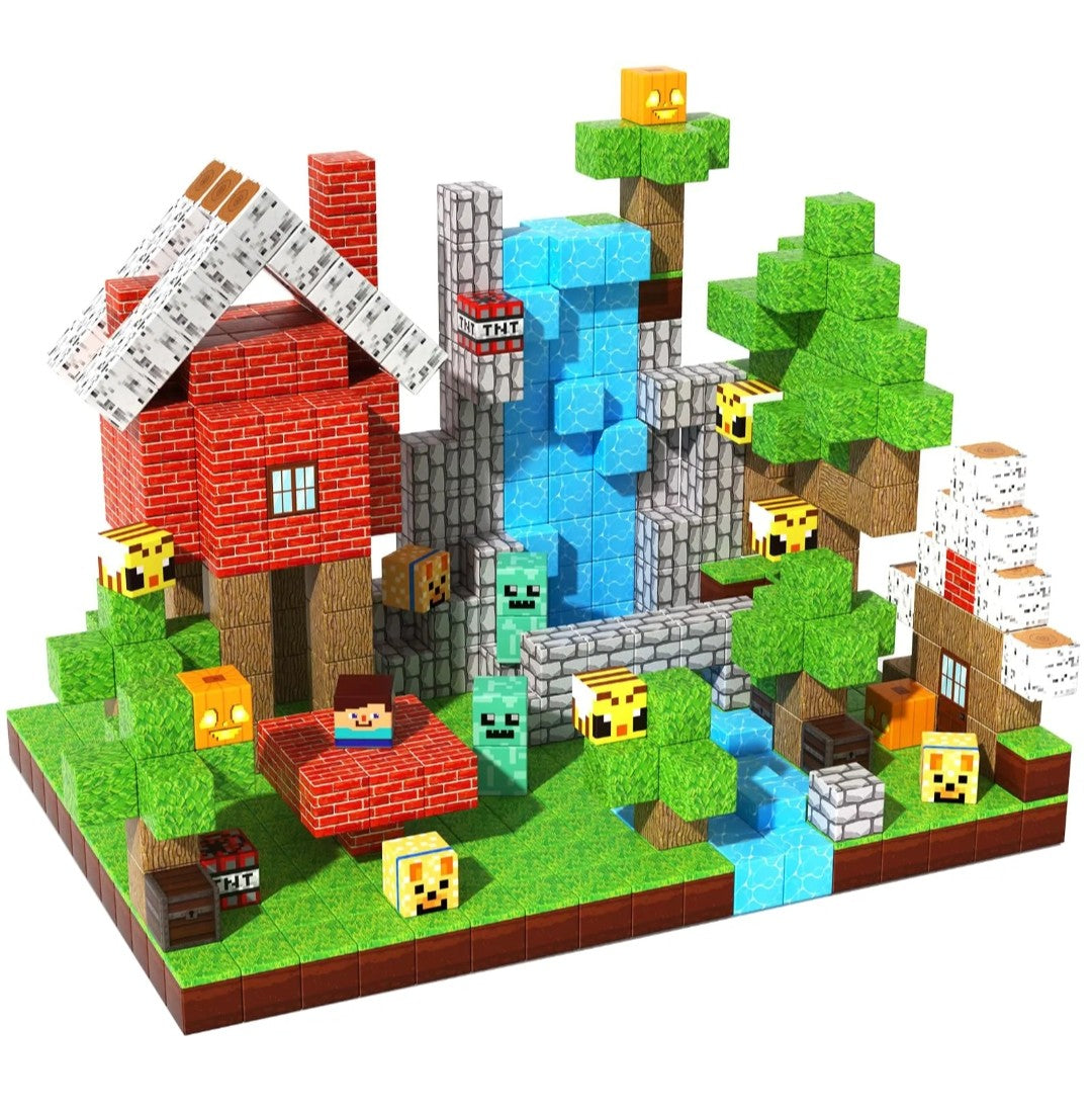 (Free Shipping)(Tariffs included in price) 93 piece magnetic building cube set for boys and girls age 3+ DIY model creative children's Stem sensory toy