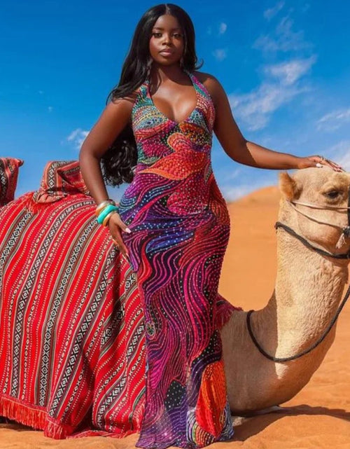 Load image into Gallery viewer, Wholesale Fashion Women Clothes 2026 Boutique Printed  Backless  Party Club Hot Sexy Dress
