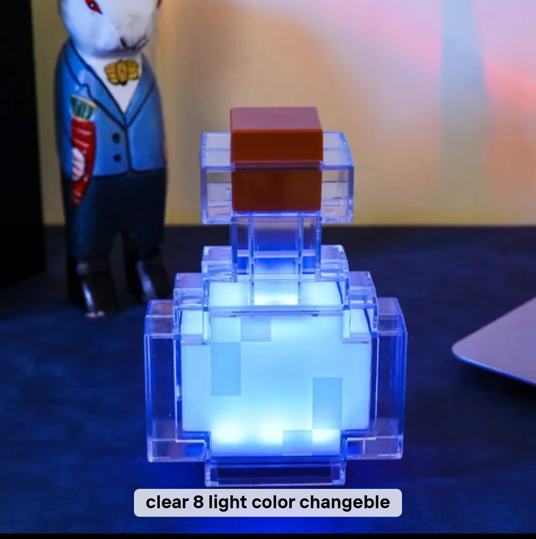 (Free Shipping)(Tariffs included in price) 4 Pack Light Up Nightlight LED Toy Blocks Kids Room Luminous