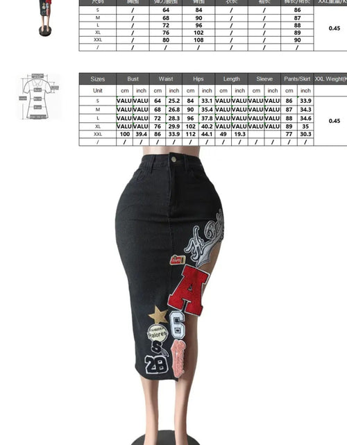 Load image into Gallery viewer, (Free Shipping)(Tariffs included in price)Retro High Quality 2025 Fashion Denim Jeans Stylish Midi Womens Skirts
