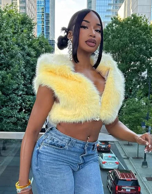 Load image into Gallery viewer, (Free Shipping)(Tariffs included in price) Women's fall winter hooded plush fur vest jacket
