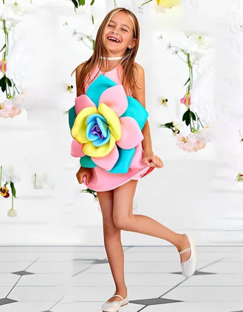 Load image into Gallery viewer, (Free Shipping)(Tariffs included in price) Kids Summer Flower Princess Dress Sleeveless Party Wear
