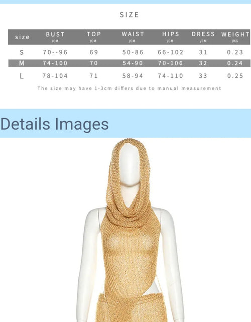 Load image into Gallery viewer, (Free Shipping)(Tariffs included in price) Hooded Knit sequins 2 Piece Set halter top and shorts. Made from a breathable polyester and cotton blend.
