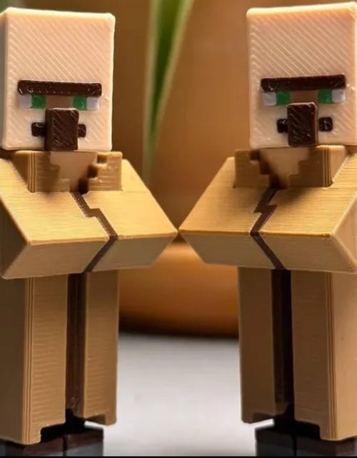 Load image into Gallery viewer, (Free Shipping)(Tariffs included in price) 8 Pack 3D Printed Colorful Pixel Style Movable Action Figures Ornament Figurines
