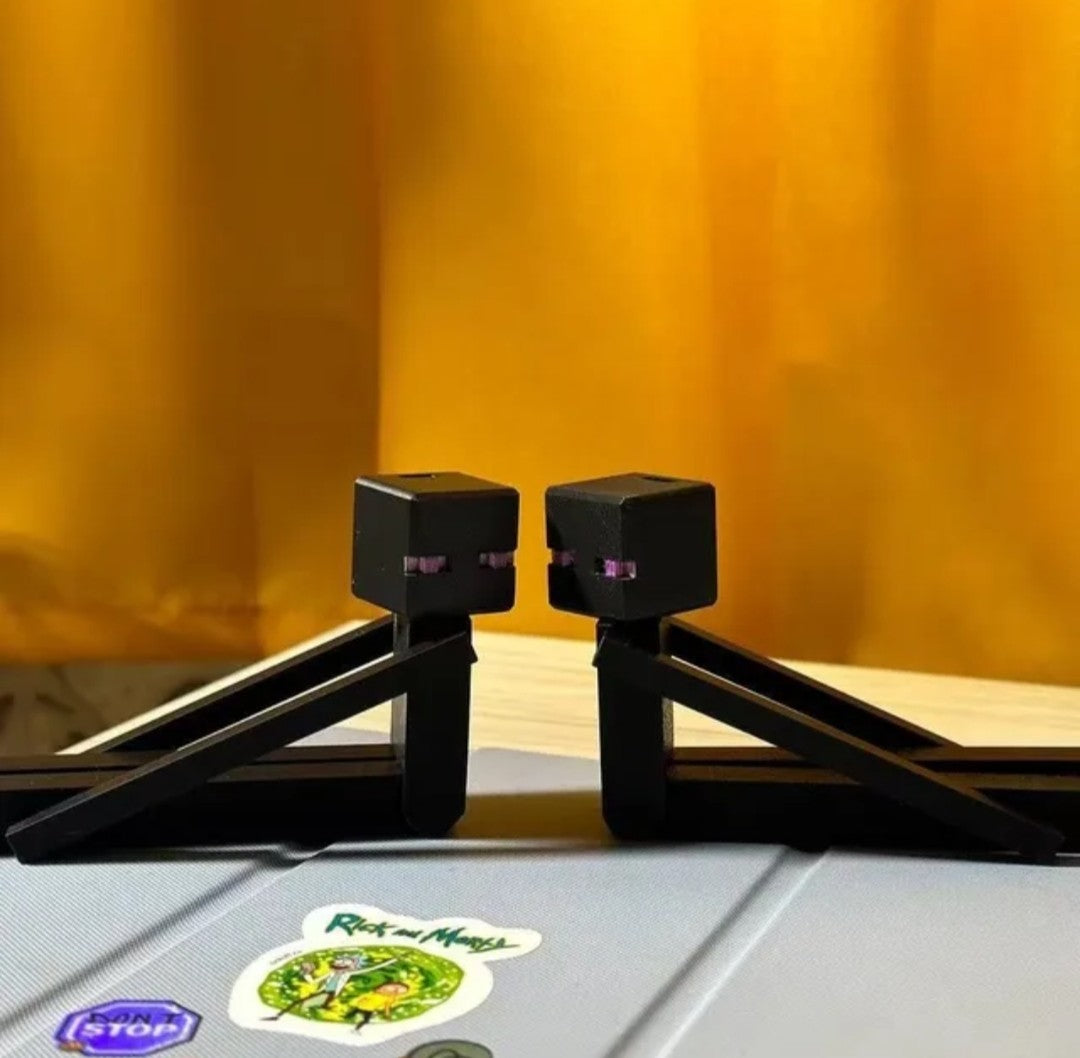 (Free Shipping)(Tariffs included in price) 8 Pack 3D Printed Colorful Pixel Style Movable Action Figures Ornament Figurines