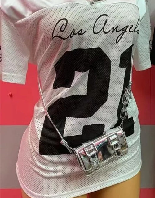 Load image into Gallery viewer, (Free Shipping)(Tariffs included in price) Women's V-neck Short Sleeved T-shirt Summer Breathable Sportswear Oversized Top
