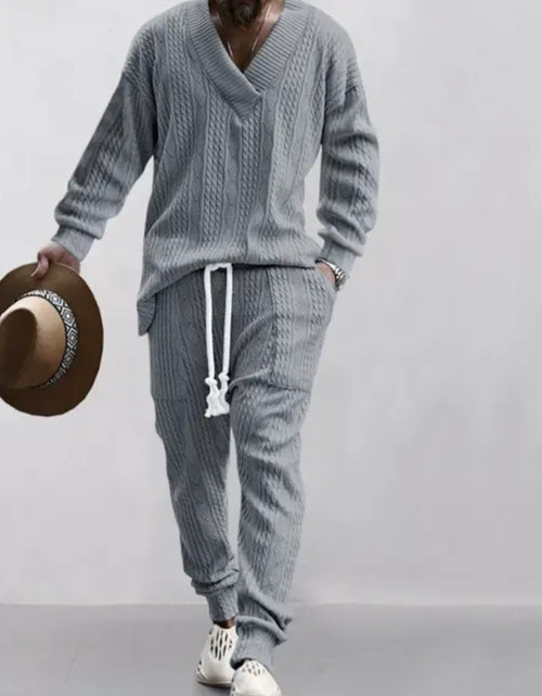 Load image into Gallery viewer, (Free Shipping)(Tariffs included in price) Stylish Jacquard Set For Men Soft Fabric With Stretch Fit Perfect For Relaxing or Casual Occasions
