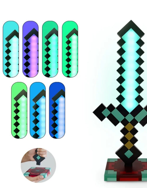 Load image into Gallery viewer, (Free Shipping)(Tariffs included in price) Diamond Pixel Sword Lamp Color Changing New Energy Efficiency Brightness for Bedroom Lamp Night Light
