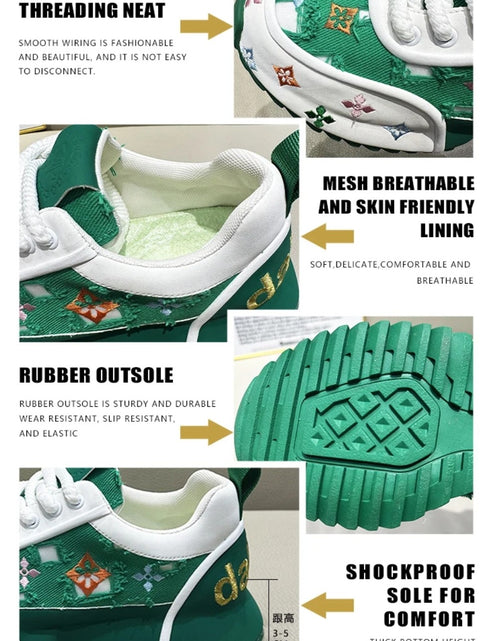 Load image into Gallery viewer, (Free Shipping)(Tariffs included in price) Men's Trendy Breathable Spring and Summer Embroidery Casual Sole Shoes
