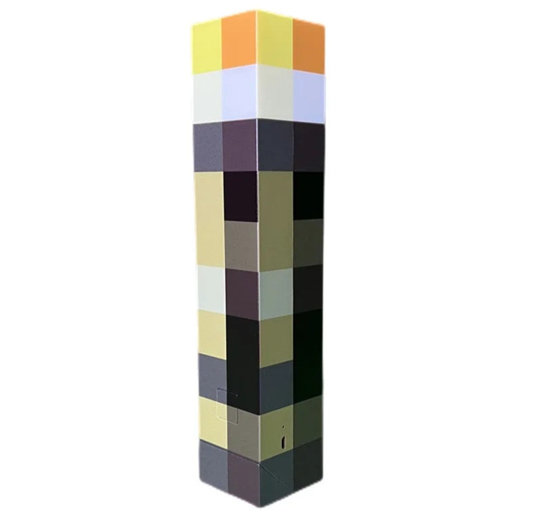 (Free Shipping)(Tariffs included in price) Torch Lamp Children's Toy Night Light Model Toy Brownstone Torch For Living Room Home Decor USB Rechargeable