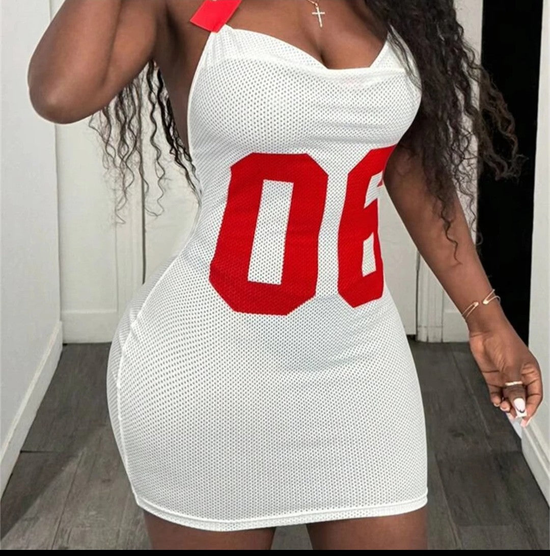 (Free Shipping)(Tariffs included in price) Summer Jersey Sports Dress