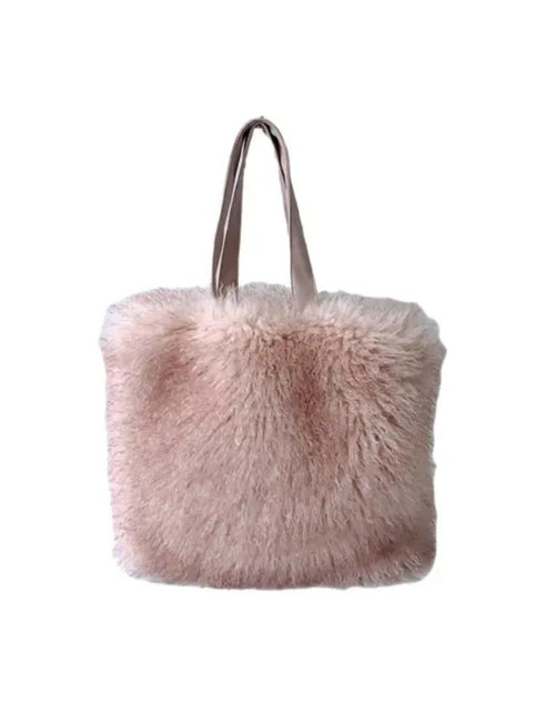 Load image into Gallery viewer, (Free Shipping)Women's Wool Faux Fur Bag Commuter Handbag Fashionable Underarm Bag Large-capacity Shoulder Bag
