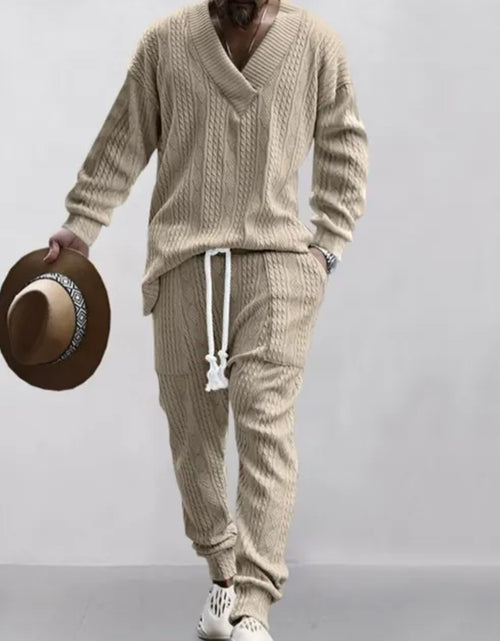 Load image into Gallery viewer, (Free Shipping)(Tariffs included in price) Stylish Jacquard Set For Men Soft Fabric With Stretch Fit Perfect For Relaxing or Casual Occasions
