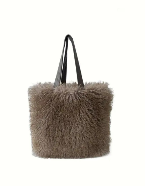 Load image into Gallery viewer, (Free Shipping)Women's Wool Faux Fur Bag Commuter Handbag Fashionable Underarm Bag Large-capacity Shoulder Bag
