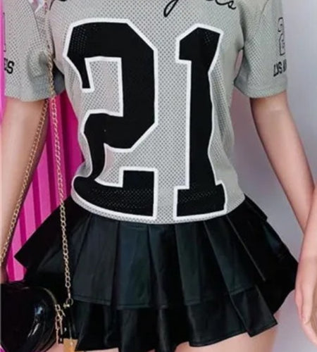 (Free Shipping)(Tariffs included in price) Women's V-neck Short Sleeved T-shirt Summer Breathable Sportswear Oversized Top