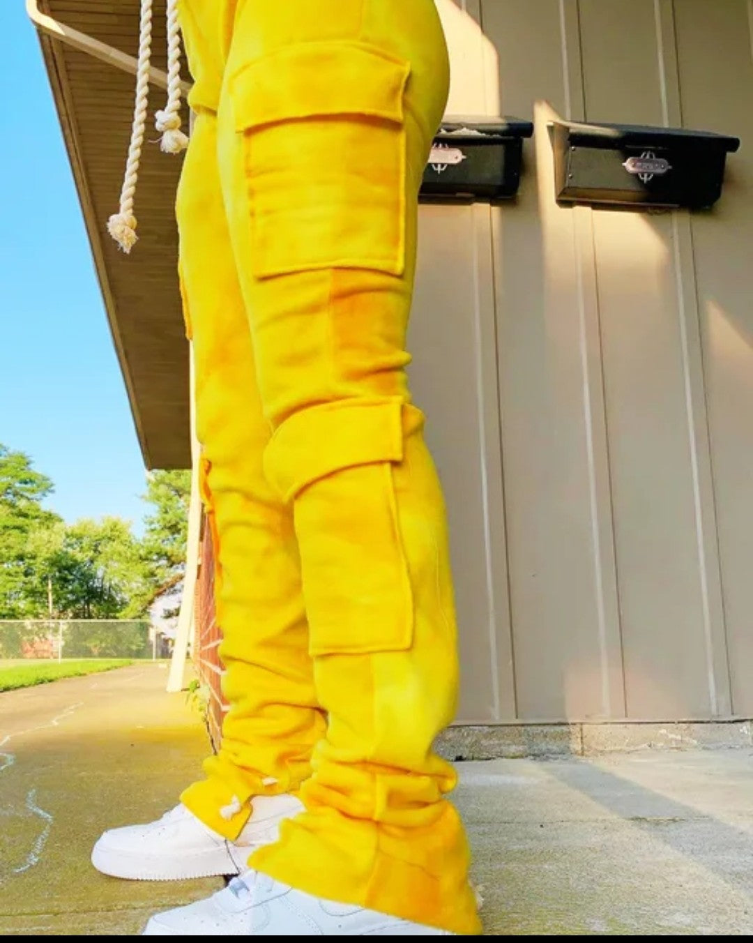 (Free Shipping)(Tariffs included in price) Girls Drawstring Pockets Thick Leg Jogger Sweat Pants