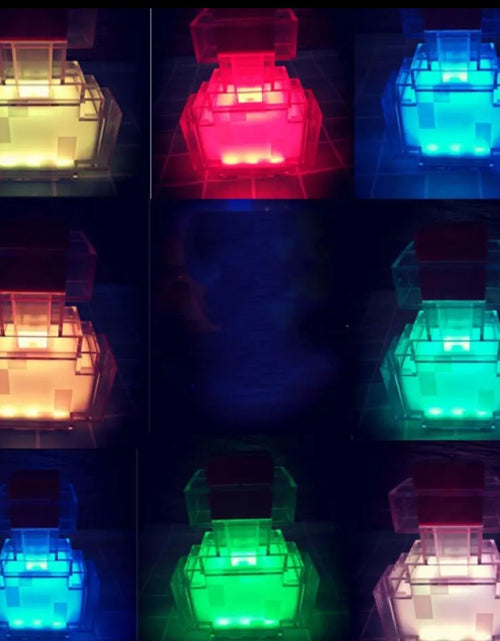 Load image into Gallery viewer, (Free Shipping)(Tariffs included in price) 8 Color Pixel LED Nightlight Surrounding Medicine Bottle Ambient Lighting Recharging Luminous Lamp
