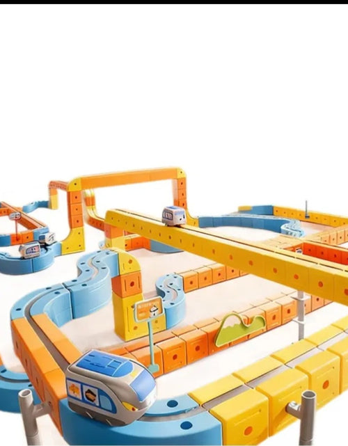 Load image into Gallery viewer, (Free Shipping)(Tariffs included in price)184 PC Plastic Magnetic Train Track Building DIY Kids Toy Set
