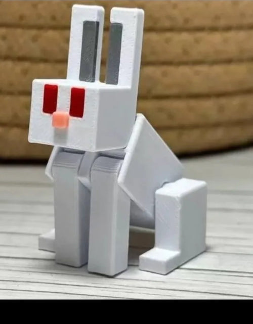 Load image into Gallery viewer, (Free Shipping)(Tariffs included in price) 8 Pack 3D Printed Colorful Pixel Style Movable Action Figures Ornament Figurines
