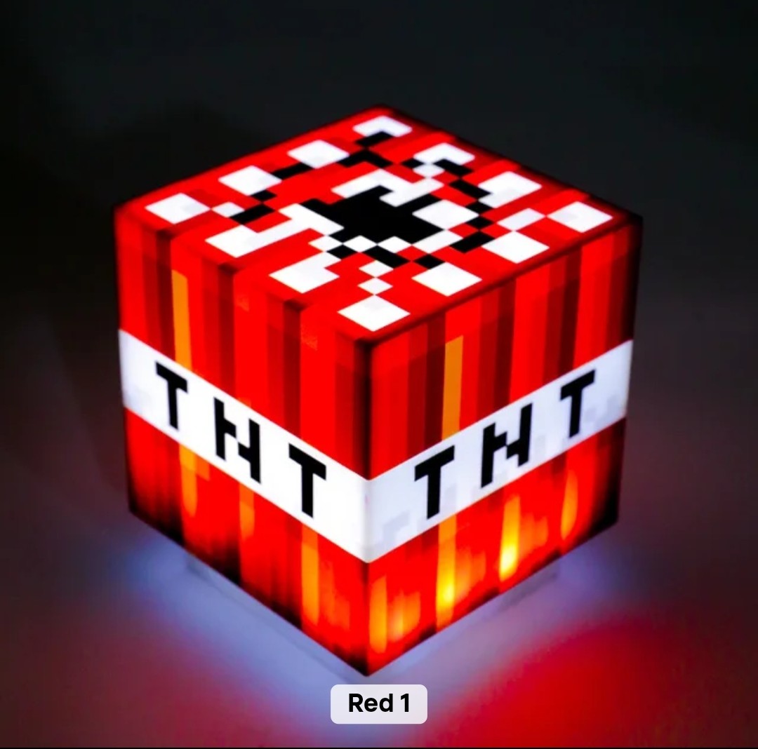 (Free Shipping)(Tariffs included in price) 4 Pack Light Up Nightlight LED Toy Blocks Kids Room Luminous