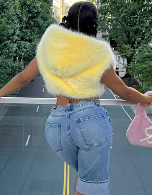 Load image into Gallery viewer, (Free Shipping)(Tariffs included in price) Women's fall winter hooded plush fur vest jacket
