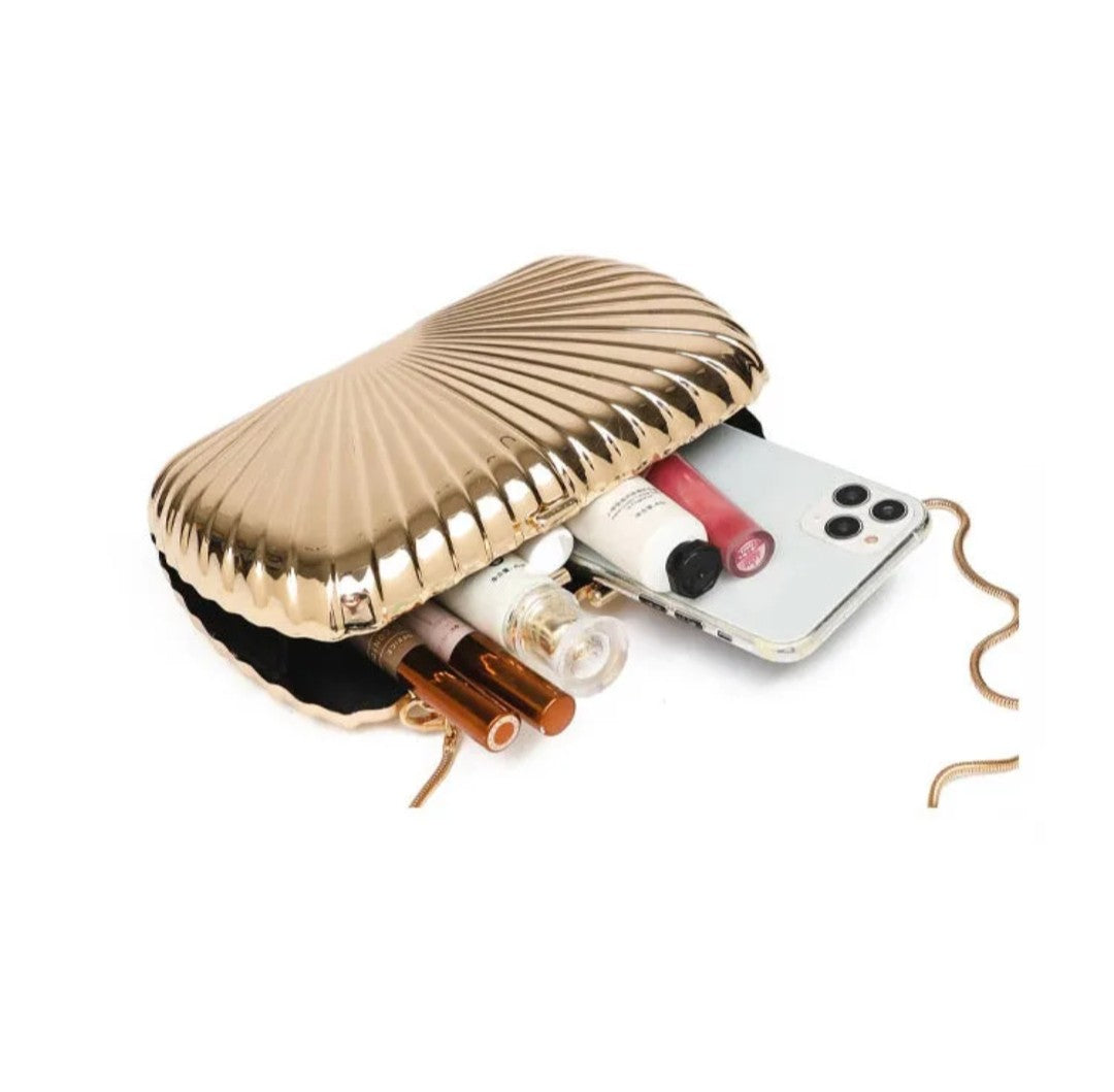 (Free Shipping)(Tariffs included in price) Designer Acrylic Square/Oval Shape Clutch Bag Gold Women Evening Party Bag Shiny Metal Shoulder Crossbody Bags Small Purse