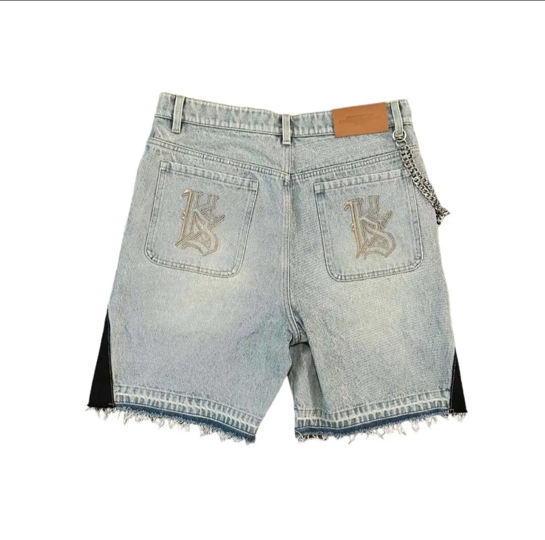Summer Fashion Distressed cargo jeans high waist denim shorts trendy for women