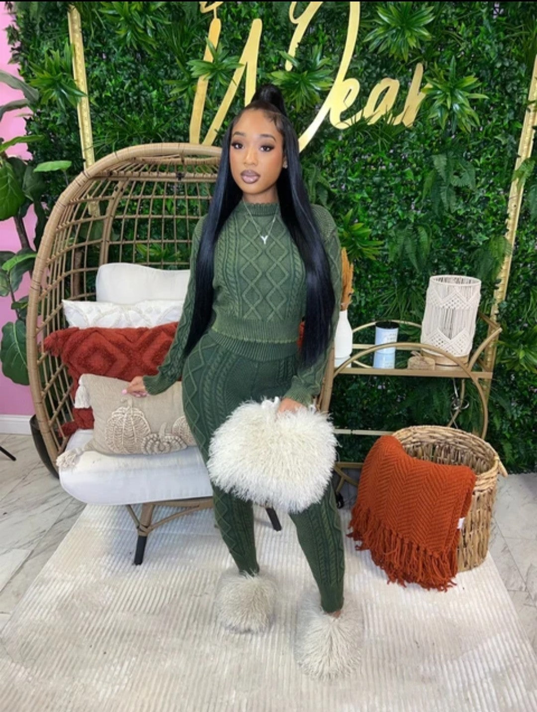 (Free Shipping)(Tariffs included in price) Autumn Hot Selling O-neck Retro Style Women Cotton Tracksuit Elastic Pullover Rhombus Two Piece Sweater Sets