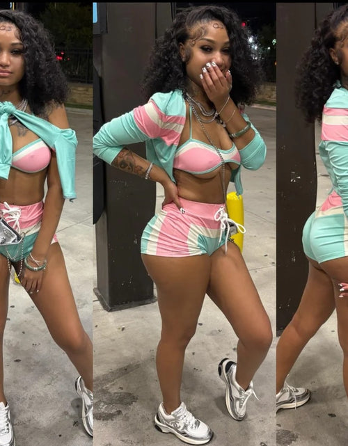 Load image into Gallery viewer, (Free Shipping)(Tariffs included in price) Casual Outfits Long Sleeve Tops Sweat Leggings 2 Two Piece Sets
