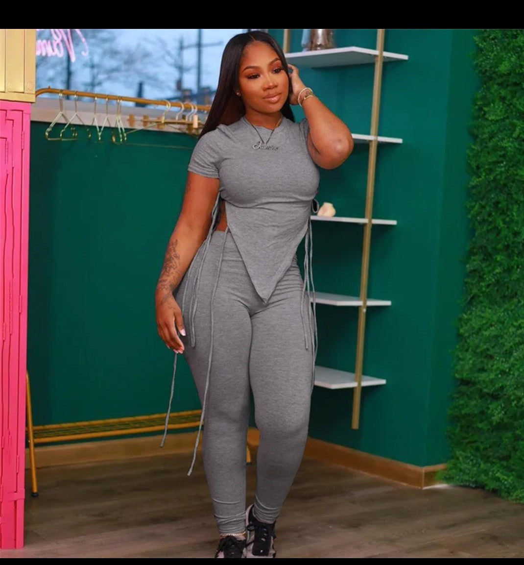 (Free Shipping)(Tariffs included in price) Casual Plus Size Long Sleeve Tops And Sweat Leggings 2 Two Piece Pants Set Fall Spring Women's Clothing