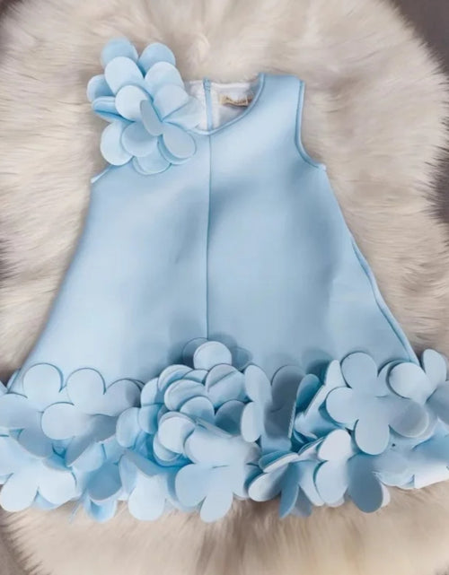 Load image into Gallery viewer, (Free Shipping)(Tariffs included in price) Summer Flower Princess Dress Sleeveless 3D Flower Party Dress
