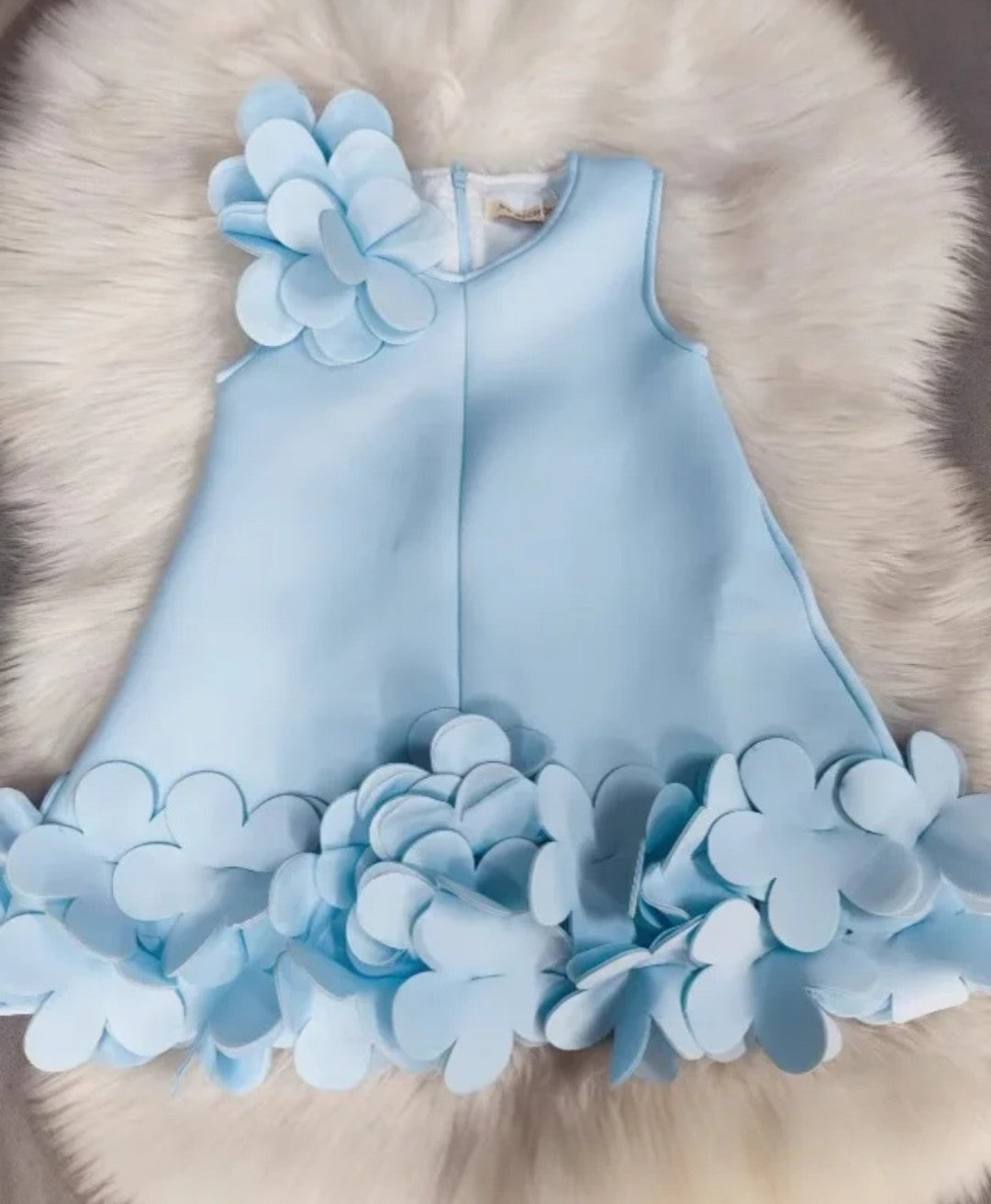 (Free Shipping)(Tariffs included in price) Summer Flower Princess Dress Sleeveless 3D Flower Party Dress