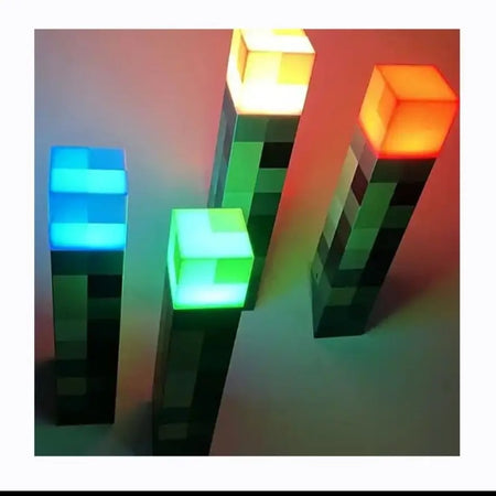 (Free Shipping)(Tariffs included in price) Torch Lamp Children's Toy Night Light Model Toy Brownstone Torch For Living Room Home Decor USB Rechargeable