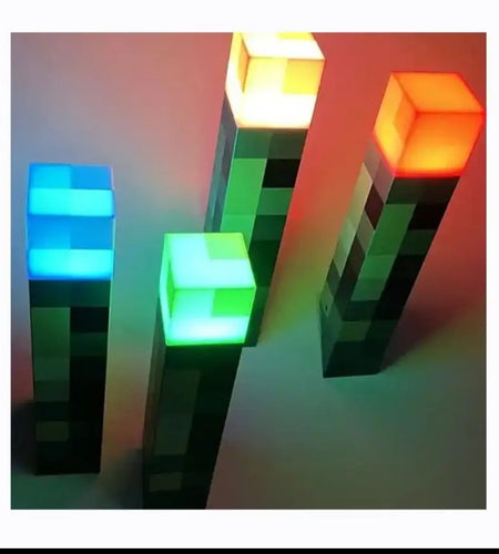 (Free Shipping)(Tariffs included in price) Torch Lamp Children's Toy Night Light Model Toy Brownstone Torch For Living Room Home Decor USB Rechargeable