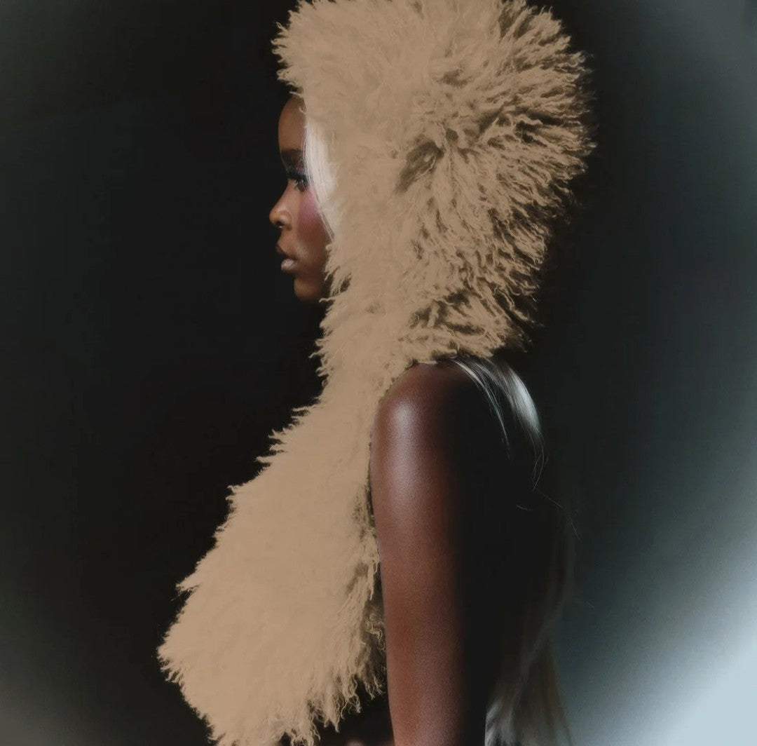 (Free Shipping)(Tariffs included in price) 2025 Fall Winter Fuax Fur Hooded Vests Coat Women Fashion Sleeveless Backless Furry Warm Outwear Tops