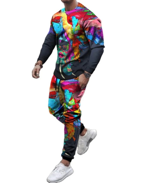 Load image into Gallery viewer, (Free Shipping)(Tariffs included in price) Men's Summer Hip Hop Street Tracksuit Casual Hoodie and Pants Jogging Suit with 3D Print
