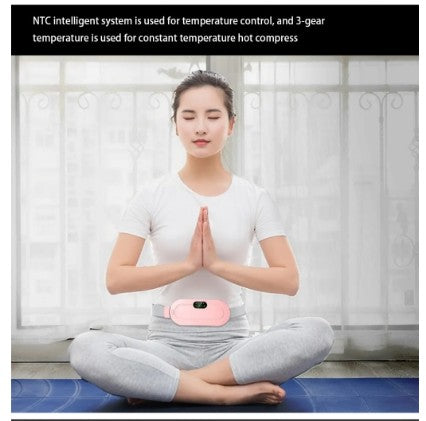 Load image into Gallery viewer, Menstrual Heating Pad Smart Warm Belt Relief Waist Pain Cramps Vibrating Abdominal Massager Electric Waist Belt Device
