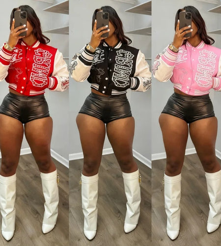 (Free Shipping)(Tariffs included in price) Fall Winter Crop Top Women's Sports Jacket