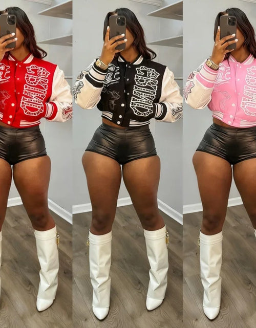 Load image into Gallery viewer, (Free Shipping)(Tariffs included in price) Fall Winter Crop Top Women's Sports Jacket
