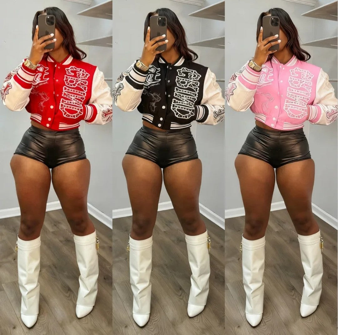 (Free Shipping)(Tariffs included in price) Fall Winter Crop Top Women's Sports Jacket