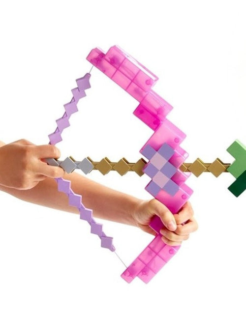 Load image into Gallery viewer, (Free Shipping)(Tariffs included in price) Pixelated Bow and Arrow Kids Building Toy Archery Set Girls And Boys Fun Play Shoots Up To 20 FT Outdoors
