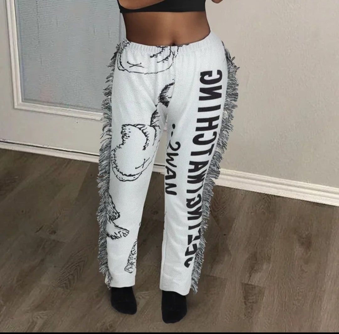 (Free Shipping)(Tariffs included in price) Casual Fashion Outfits Plus Size Print Long Sleeve Tops Sweat Leggings 2 Two Piece Pants Sets Fall Spring Women Clothing