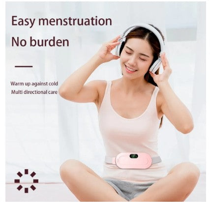Menstrual Heating Pad Smart Warm Belt Relief Waist Pain Cramps Vibrating Abdominal Massager Electric Waist Belt Device