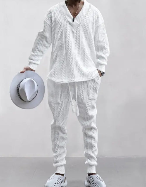 Load image into Gallery viewer, (Free Shipping)(Tariffs included in price) Stylish Jacquard Set For Men Soft Fabric With Stretch Fit Perfect For Relaxing or Casual Occasions
