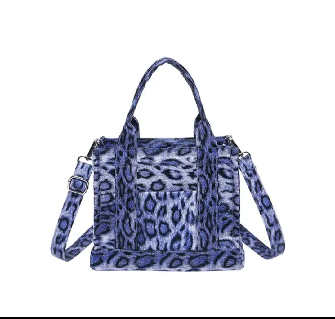 (Free Shipping)(Tariffs included in price) Leopard Pattern Casual Tote Bag Vintage Designer PU Leather Shoulder Bag Fashion Big Capacity Handbag For School Work Shopping
