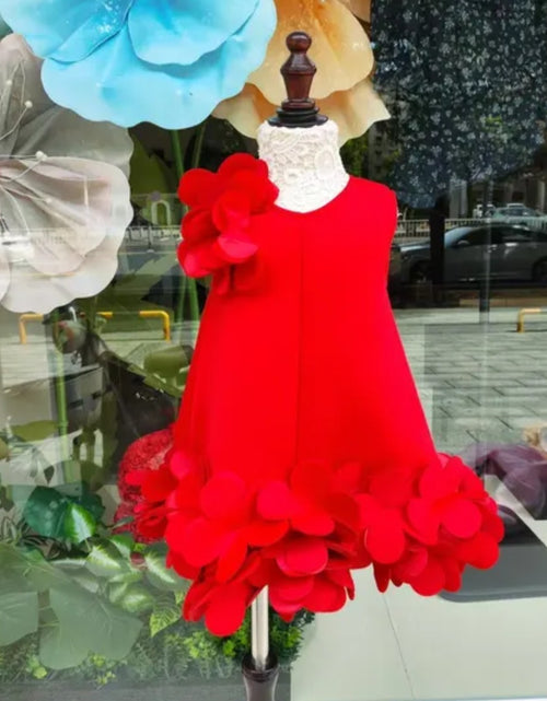 Load image into Gallery viewer, (Free Shipping)(Tariffs included in price) Summer Flower Princess Dress Sleeveless 3D Flower Party Dress
