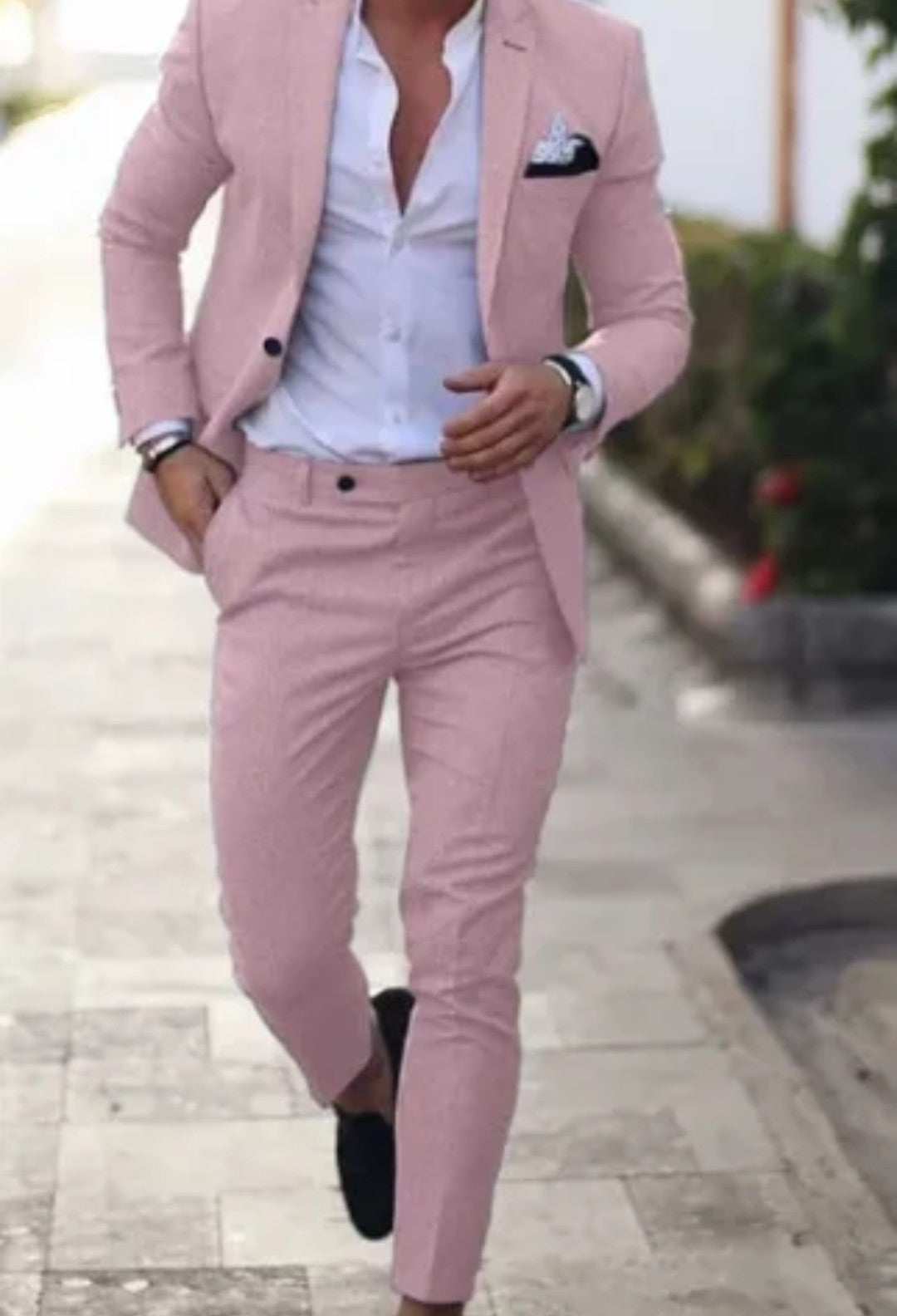 (Free Shipping)Men's 2 Piece Plaid Blazer Digital Print Suit Jacket with Zipper Fly Business Style
