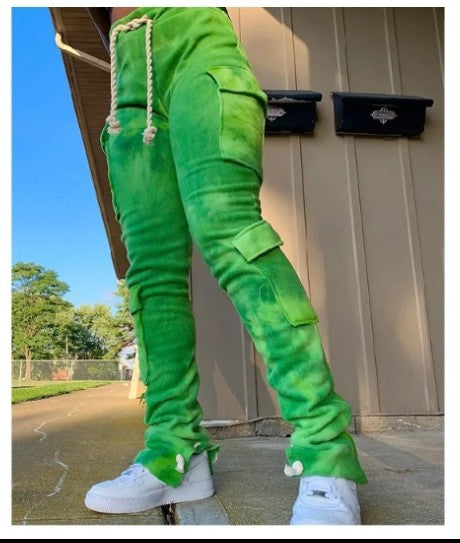 (Free Shipping)(Tariffs included in price) Girls Drawstring Pockets Thick Leg Jogger Sweat Pants